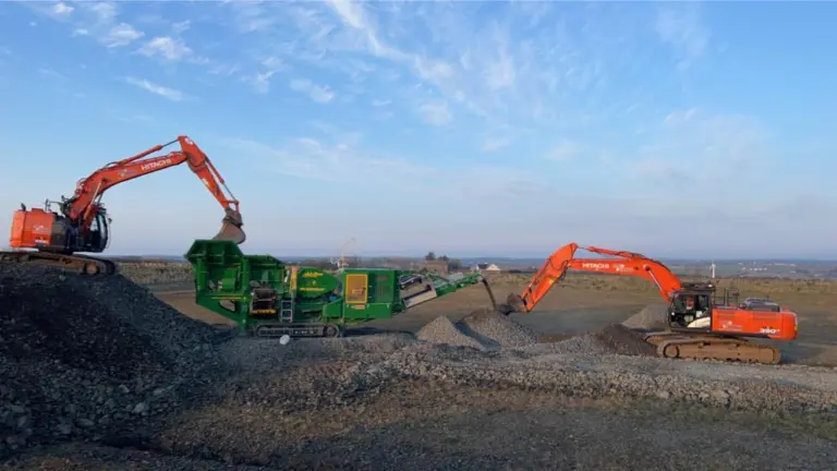 Crusher at work