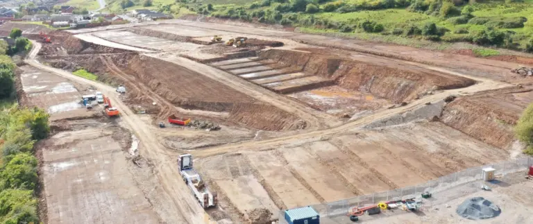 Bulk earthworks completed with machine control and 3 D Modelling