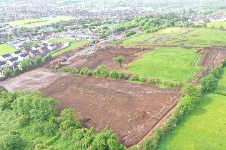 Hannahstown Site stripped