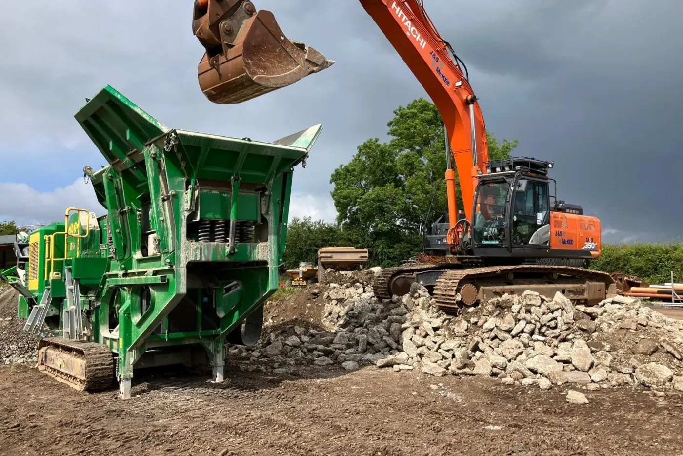 McCloskey Crusher at work