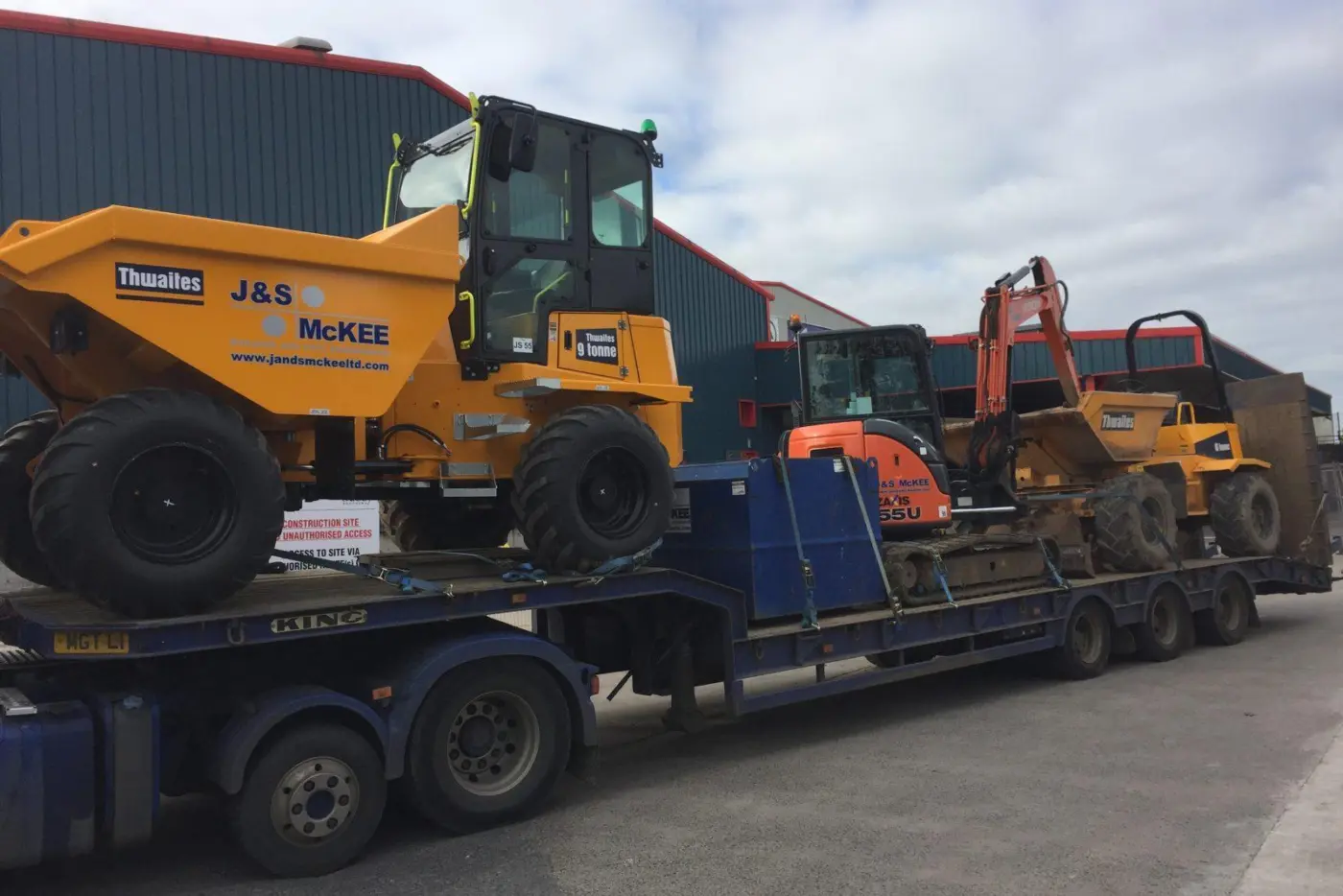 Dumpers and diggers ready for home