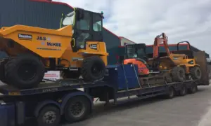 Dumpers and diggers ready for home