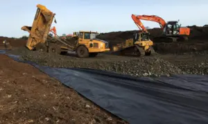 Diggers Dozers and Articulated Dump Truck at work