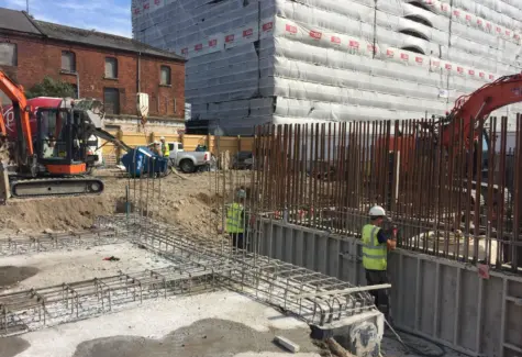 Preparations to pour concrete JPG