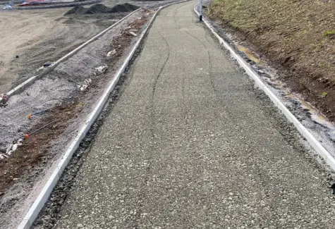 footpath rolled