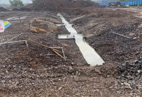 Concrete for  bases and walls