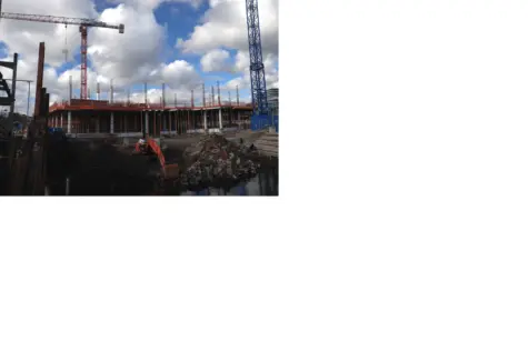 Digger at work at Allstate png