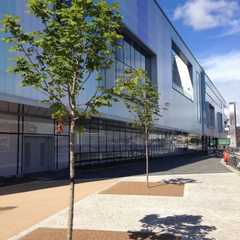 Close up finished area