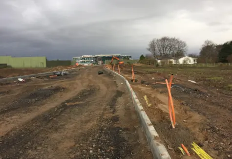 Roadway construction and lighting ducts JPG