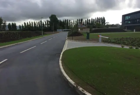 Completed roadway and entrance to delievery yard JPG