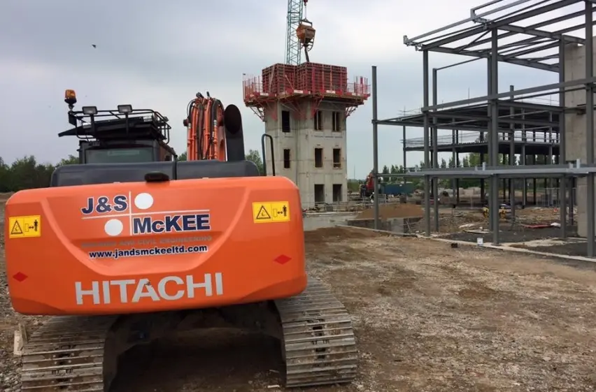 Liftshaft and steelframe