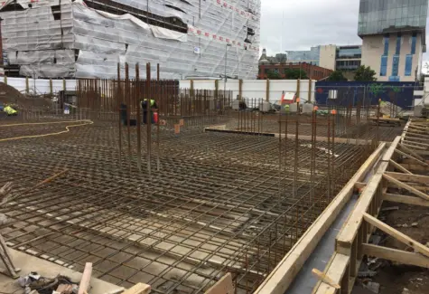 Steelwork in place JPG