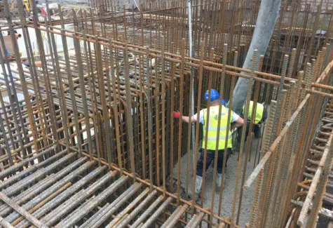 Concrete pumping to structure JPG