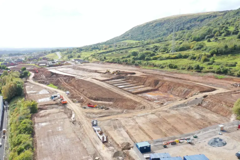 Bulk earthworks completed with machine control and 3 D Modelling