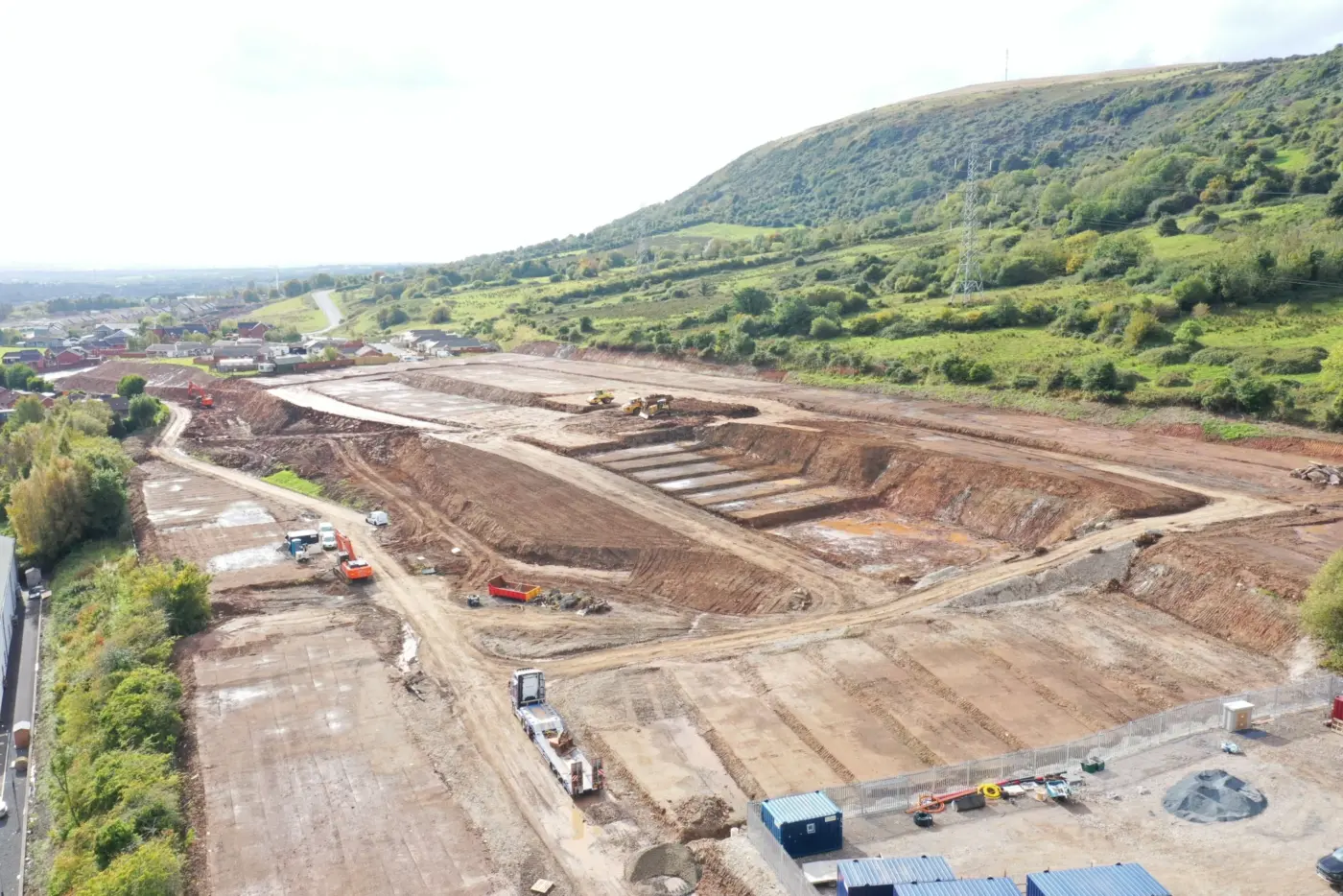 Bulk earthworks completed with machine control and 3 D Modelling