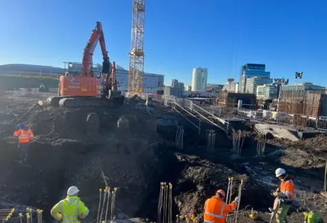 Exposing piles