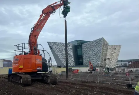 individual pile driving