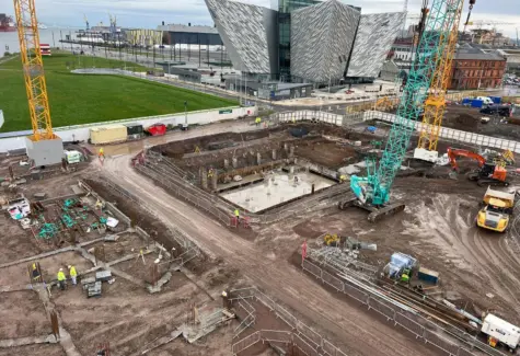 Aerial view of site