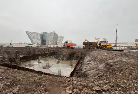 sheet piles in situ