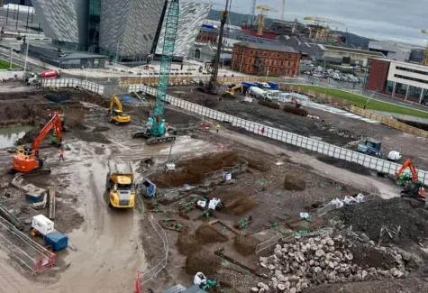 aerial view of site