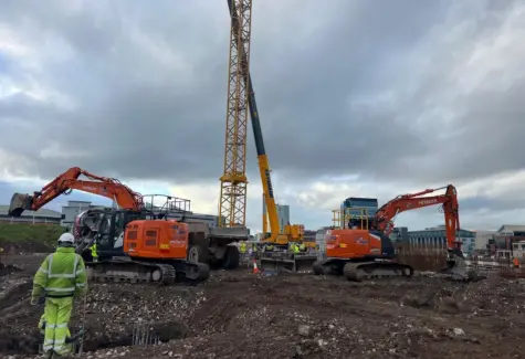 Crane erection