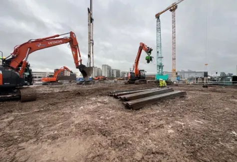 sheet piles ready for use