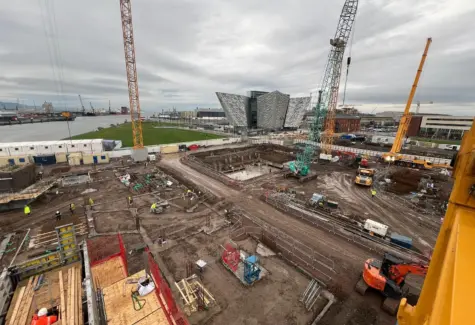 Aerial view of site