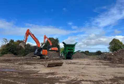 Crusher and Excavators