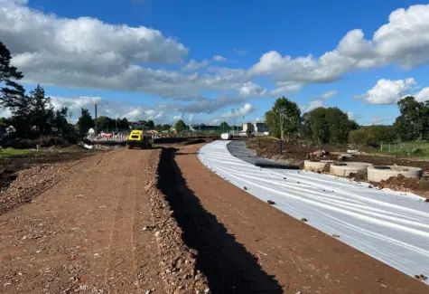 roadways and stormwater chambers