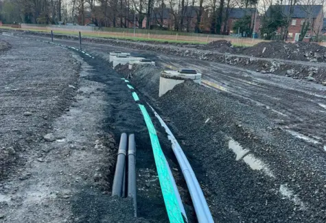 Lighting ducts in place