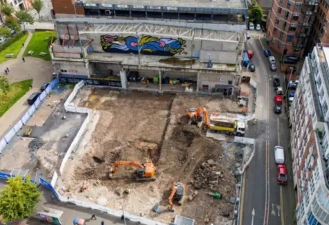 Aerial view of site