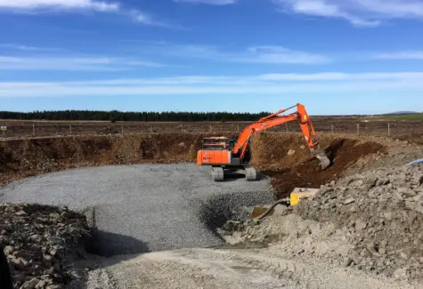 Area stoned for turbine base JPG